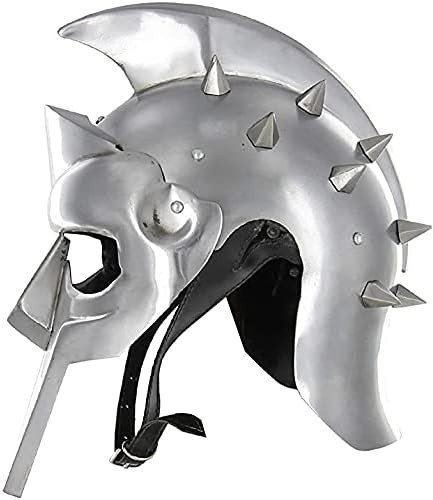 Medieval Warrior Real 18G Handmade Helmet of The Spaniard Maximus Gladiator