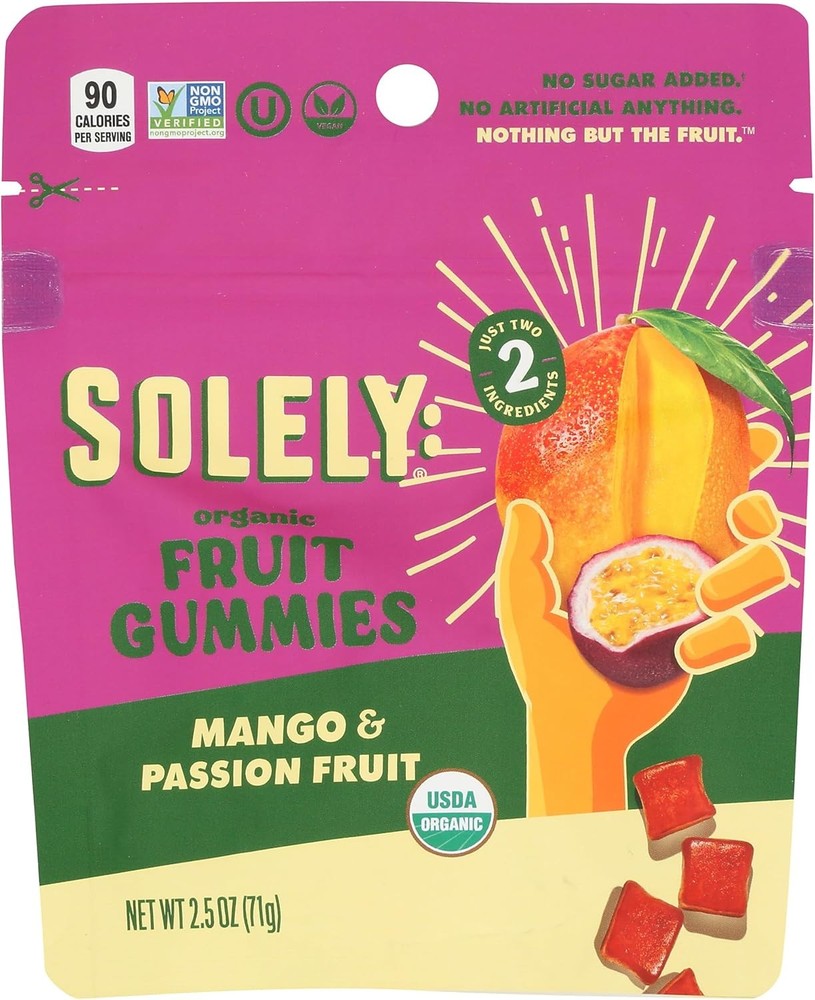 Organic Mango & Pass Fruit Gummies