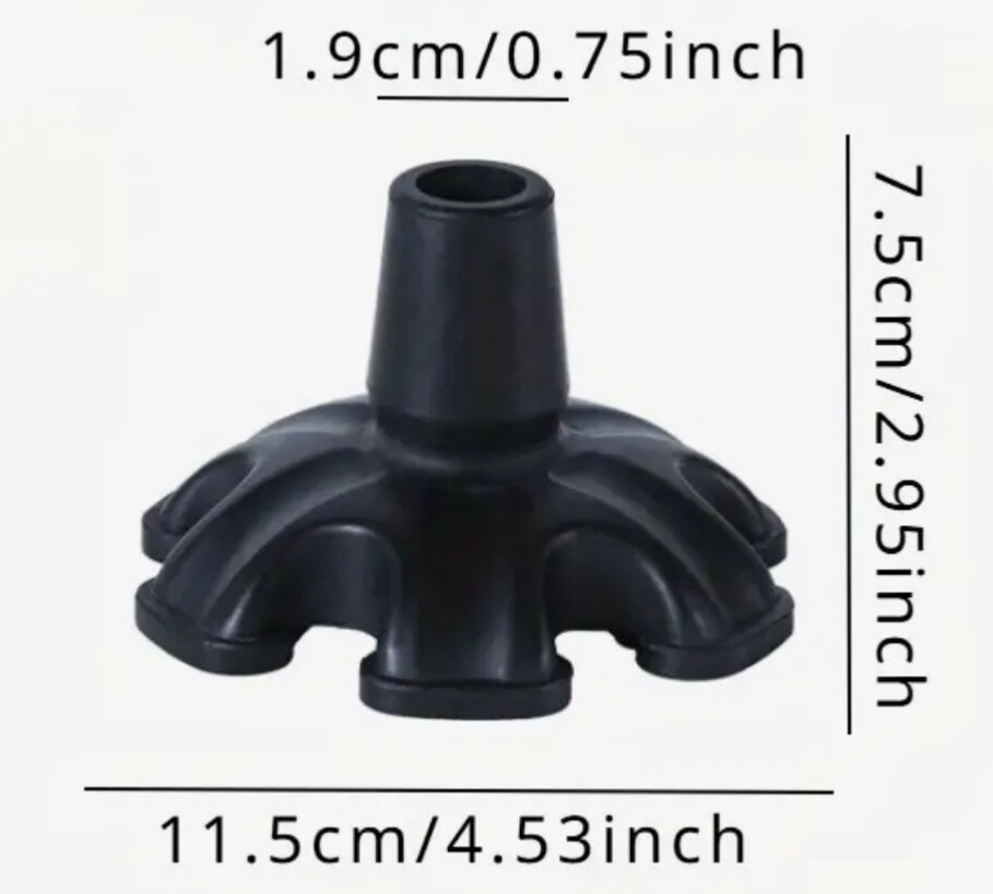 Hexagonal Cane Self-Standing Tip-Rubber Replacement Foot Pad for Walking Cane Ne