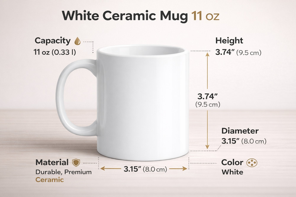 Daisy Ceramic Mug 11oz
