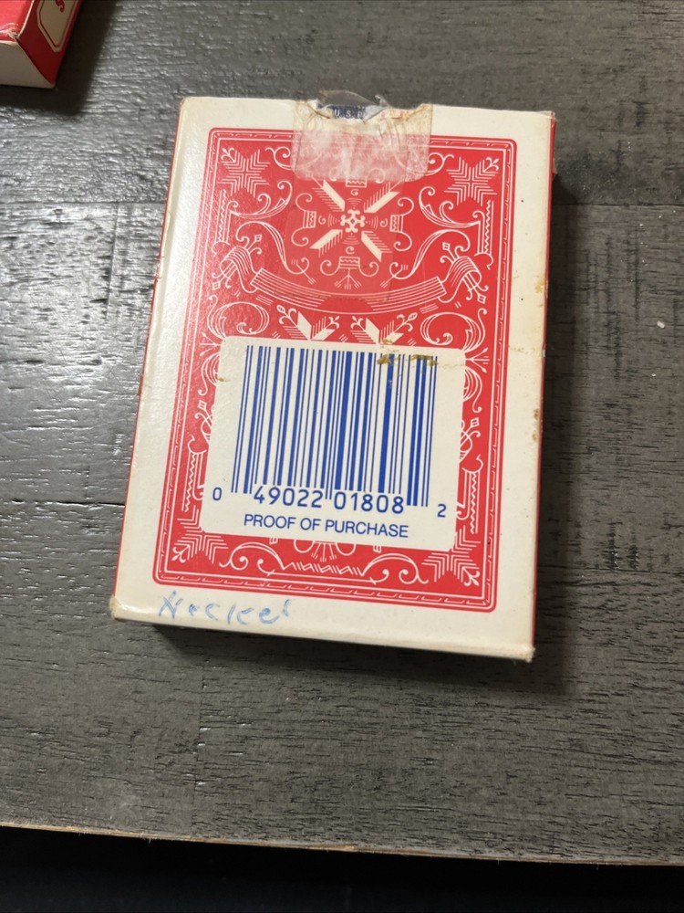 Stud Playing Card Red Deck Poker Size Linen Finish Distribute Walgreens Complete