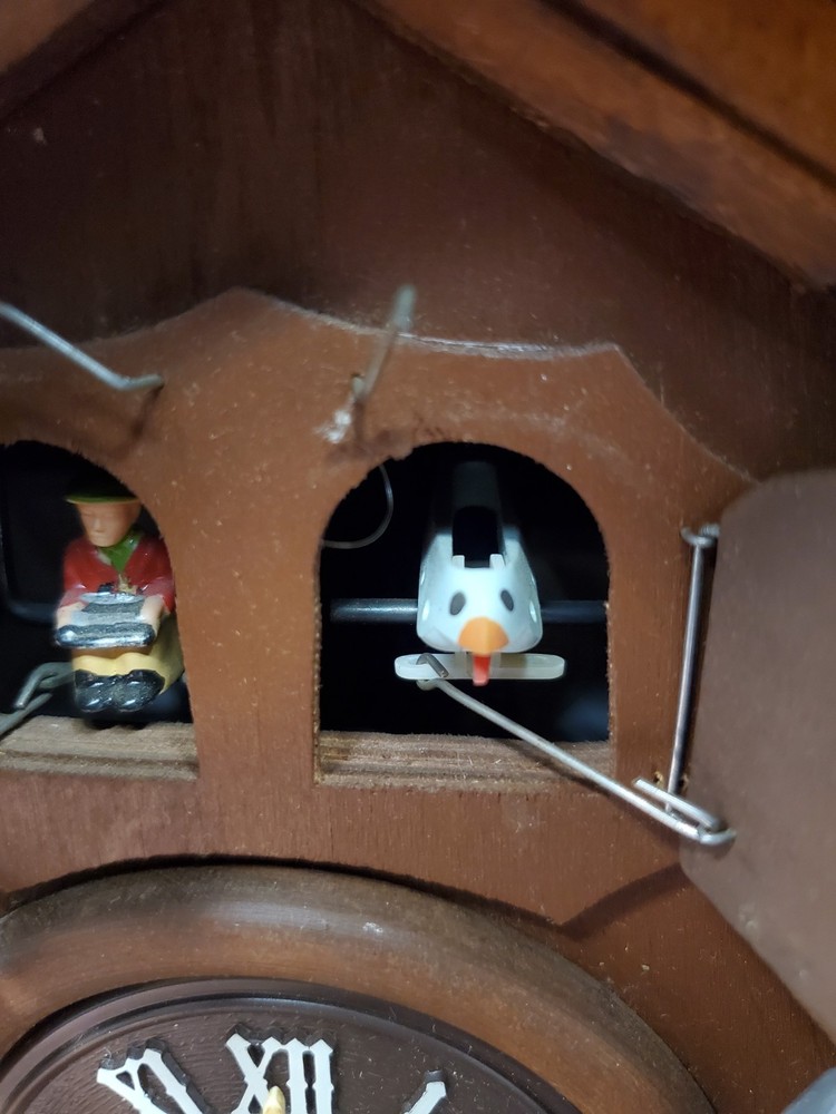 Vintage Hand-Carved Black Forest Cuckoo Clock Untested
