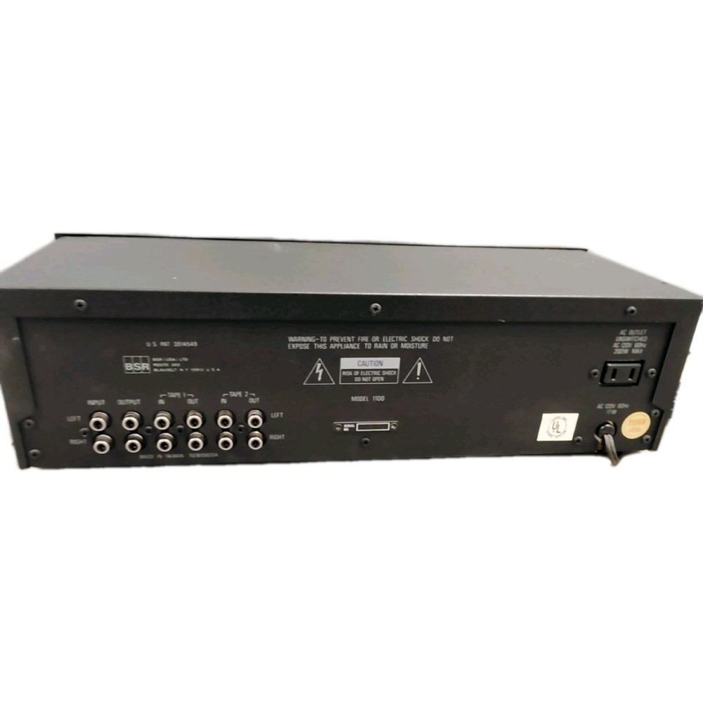 BSR 1100 Stereo Frequency Equalizer Vintage Hi-Fi Component