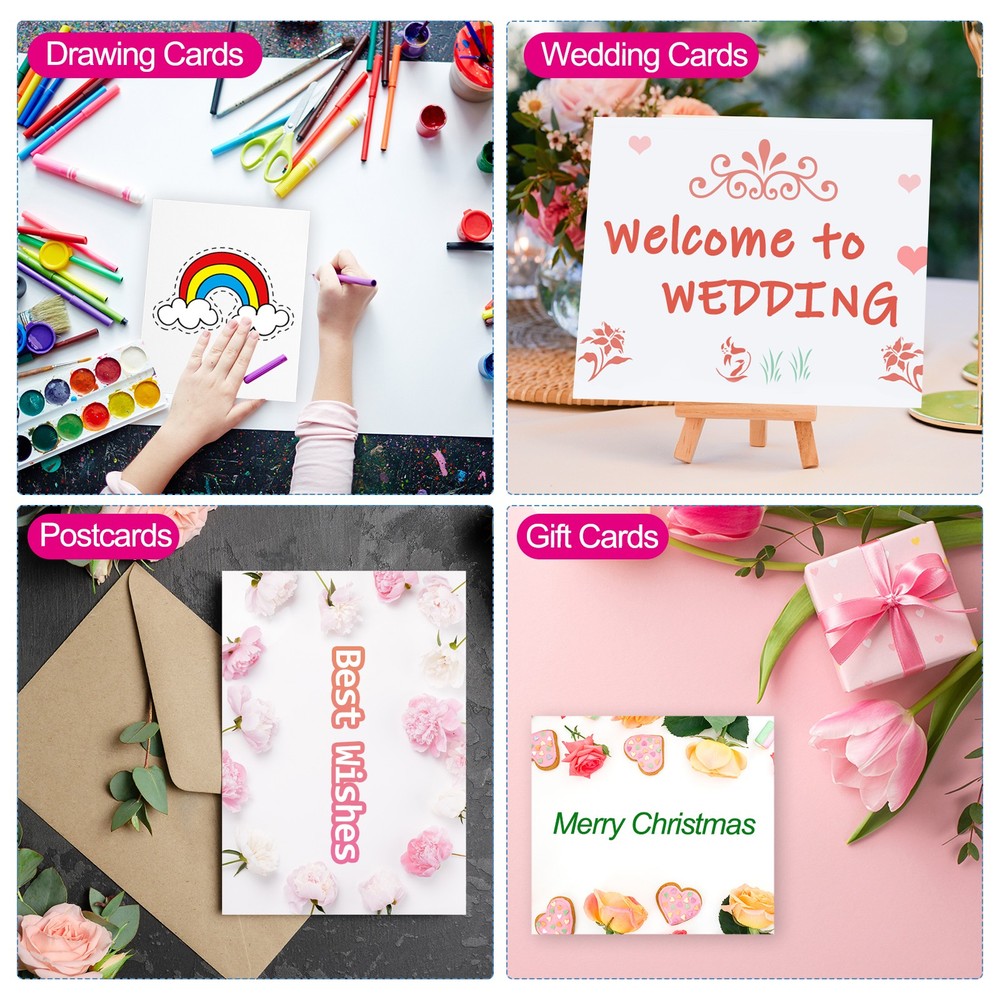 30 Pack 5x7 Inch Foldable Cards with Envelopes, 30 Pack Postcards
