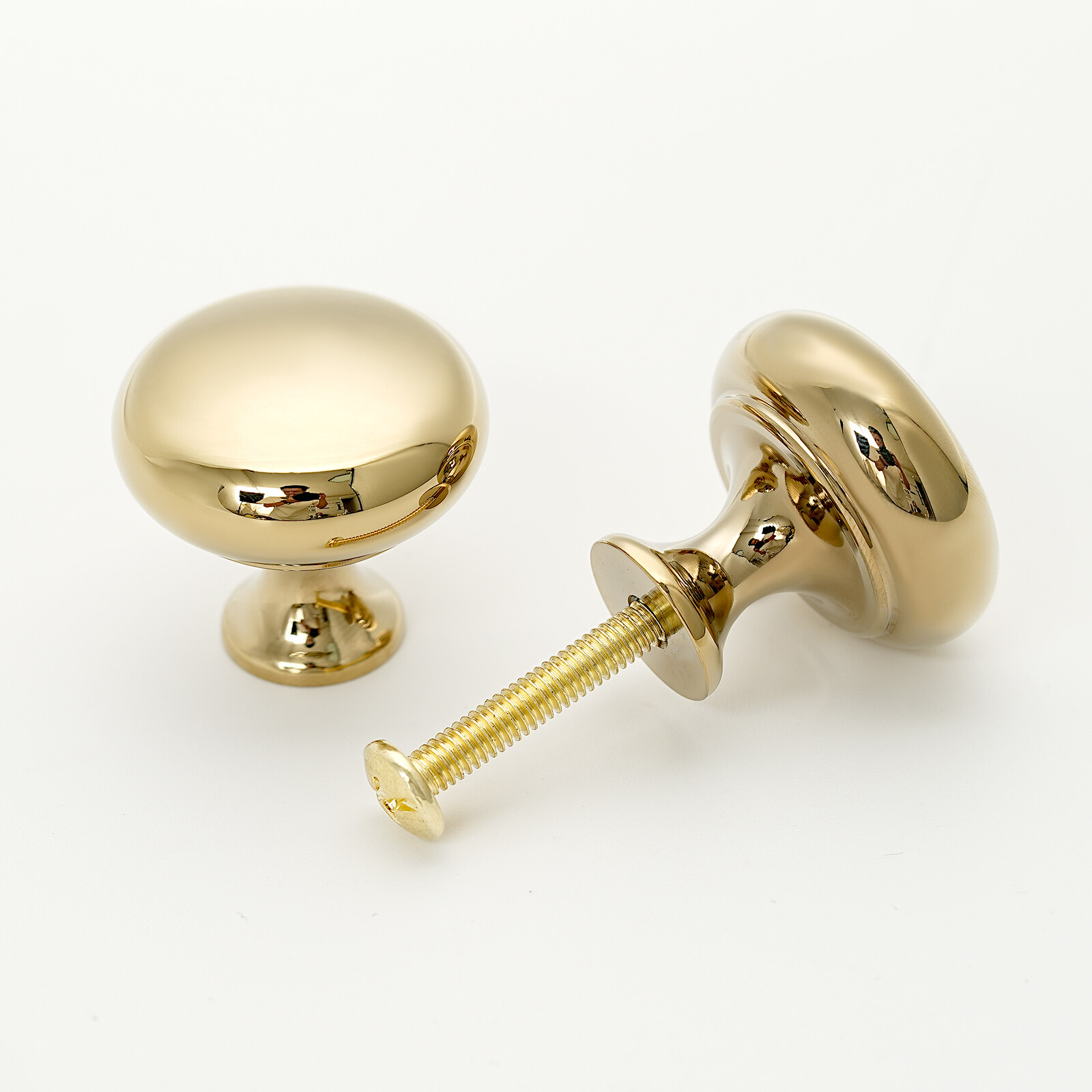 1.18" Diameter Solid Brass Cabinet Knob Cabinet Handle Classic Drawer Knob