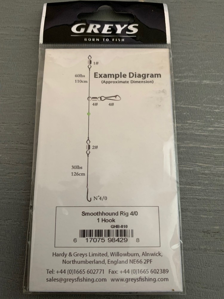 5 x Greys smoothhoud rig 4/0
