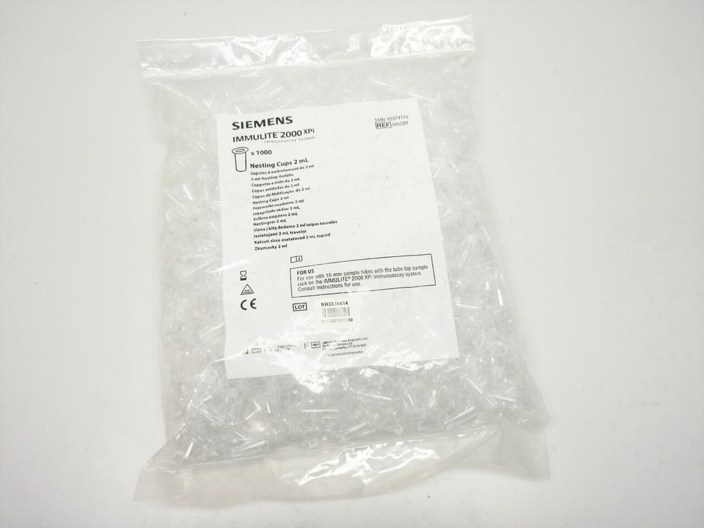 SIEMENS IMMULITE 2000 XPI NESTING CUPS 2ML 10374179