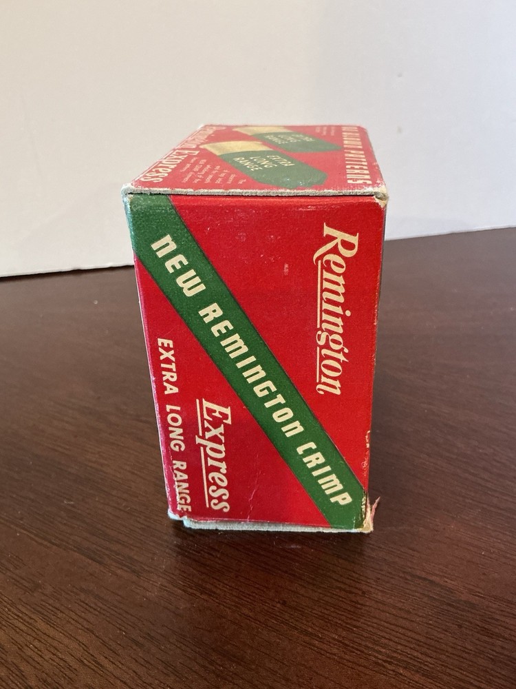 Vintage Remington Express Extra Long Range 12 GA Empty Shotgun Shell Box
