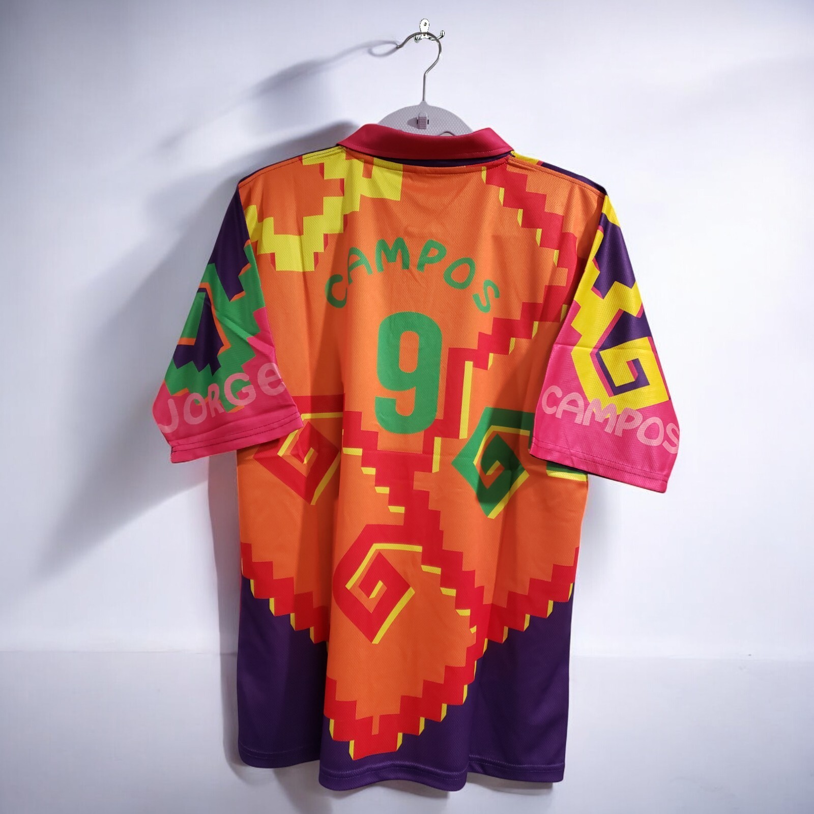 Jorge Campos # 9 Multicolor ORANGE/PINK/PURPLE NIKE RETRO - XXL