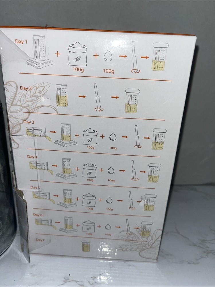 Sourdough Starter Kit with 32 Oz Glass Jar