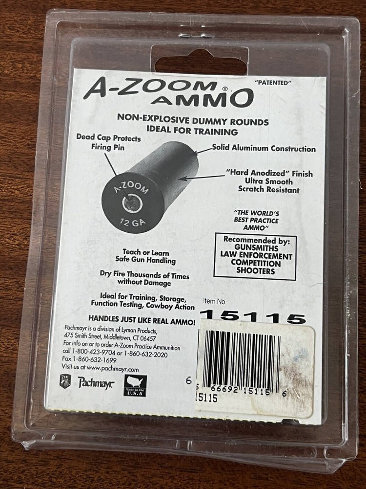 A-Zoom 45 Auto Snap Caps Practice Training Testing Made in USA Dry Fire 5 Pack