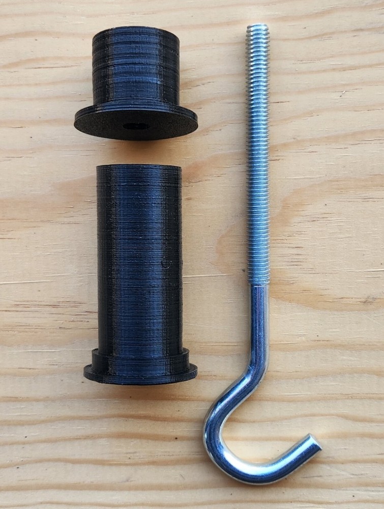 SLIK PRO 700 DX Tripod Ball Head Adapter and 1" riser - 3/8" Thread