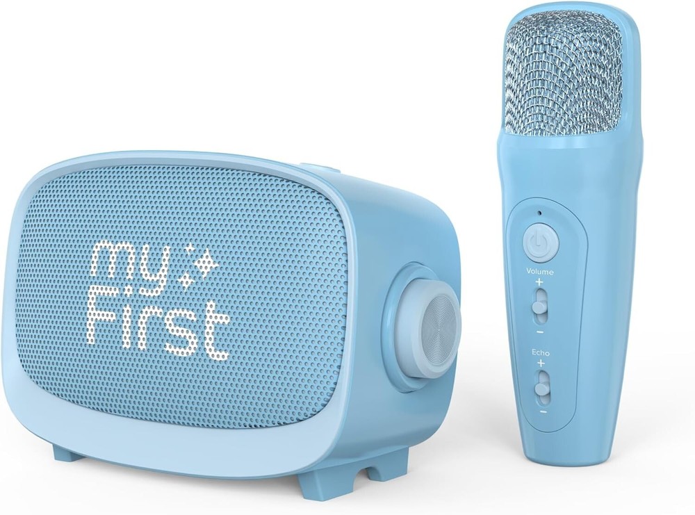 myFirst Voice 2 - Singing Machine Portable Karaoke Machine Wireless Bluetooth Po