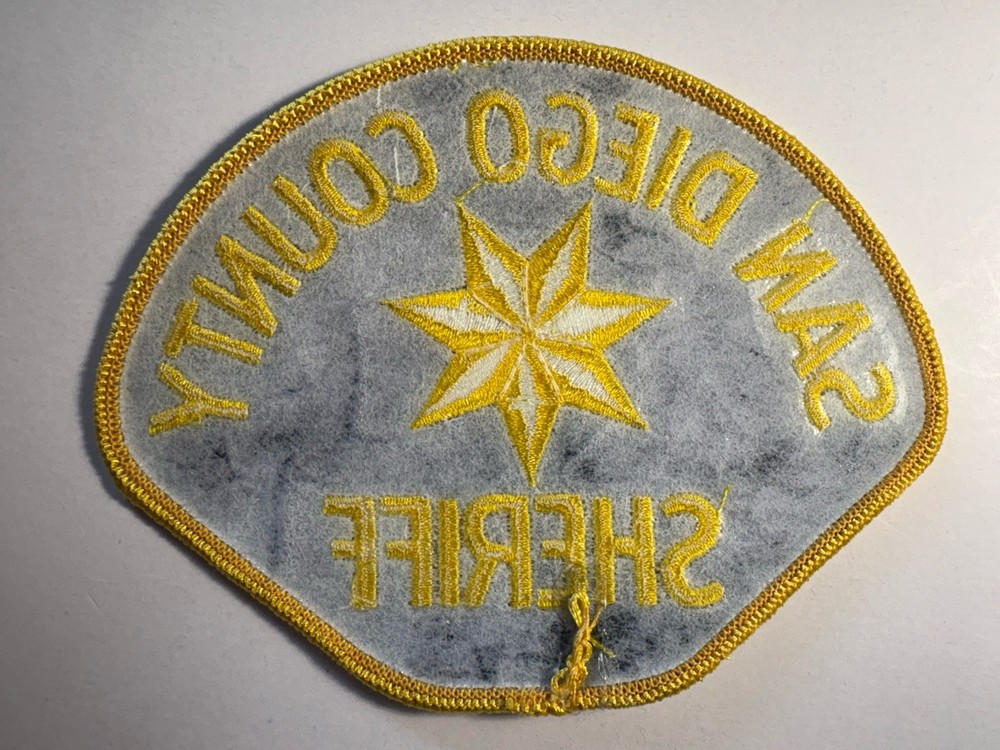 San Diego County California Sheriff Patch