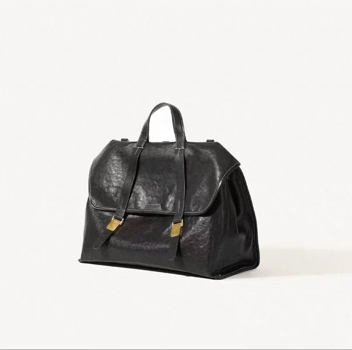 Songmont Briefcase Vegetable Tanned Leather Crossbody Backpack Shoulder Bag