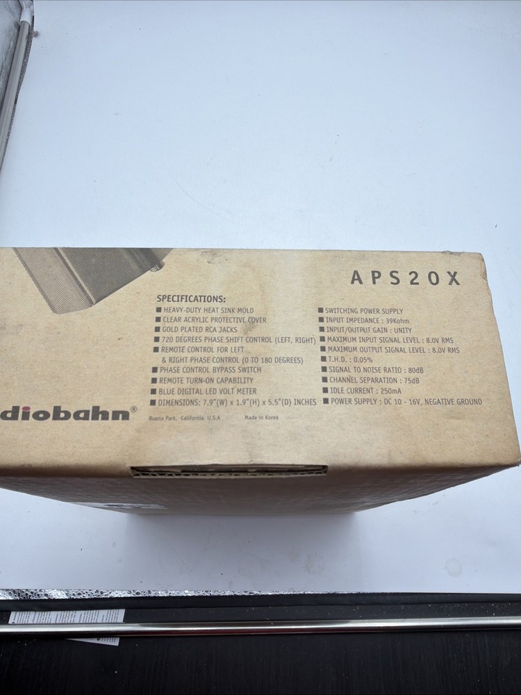 Audiobahn APS20X Phase Shift Control 250mA DC 10-16V