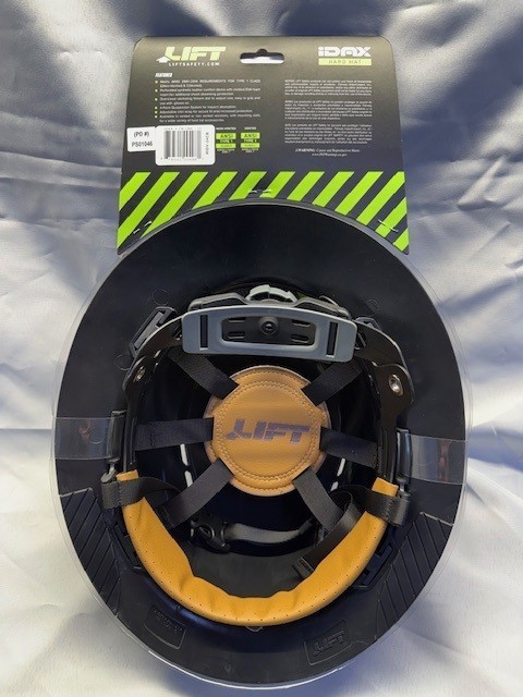 Lift Safety iDAX - Vented Hard Hat - Black Carbon HIDV-24CB