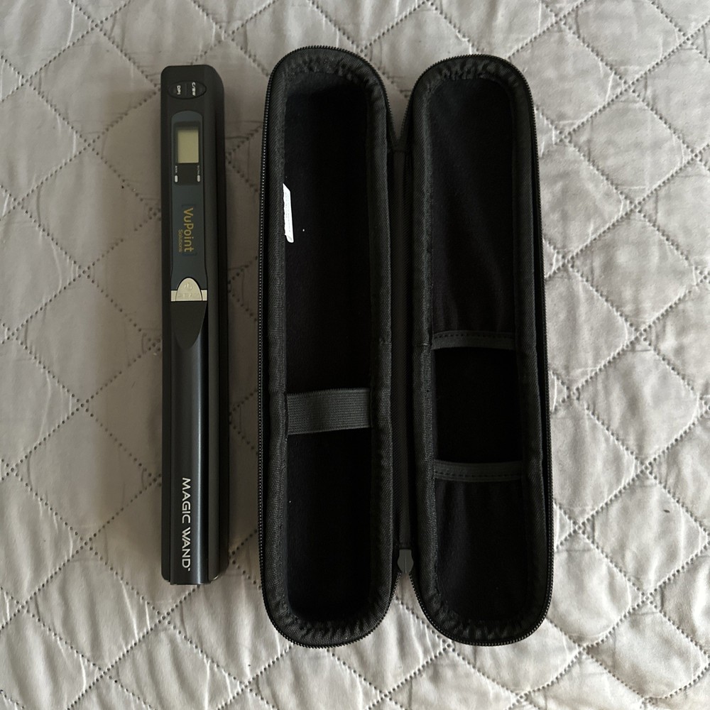 VuPoint Magic Wand Portable Handheld Scanner PDS-ST415 600 DPI microSD USB Used