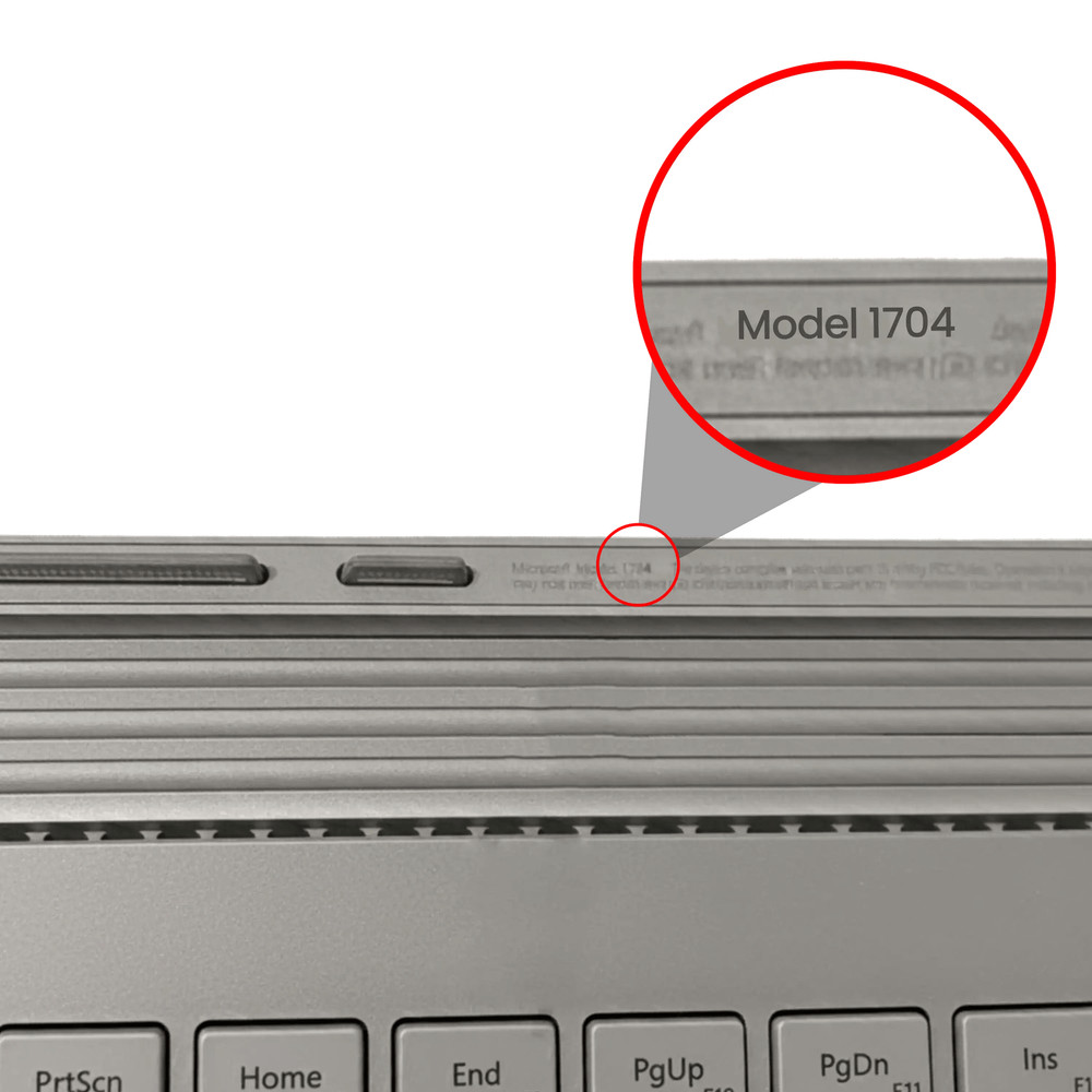 Top Case With Keyboard Compatible For Microsoft Surface Book 1 13.5"