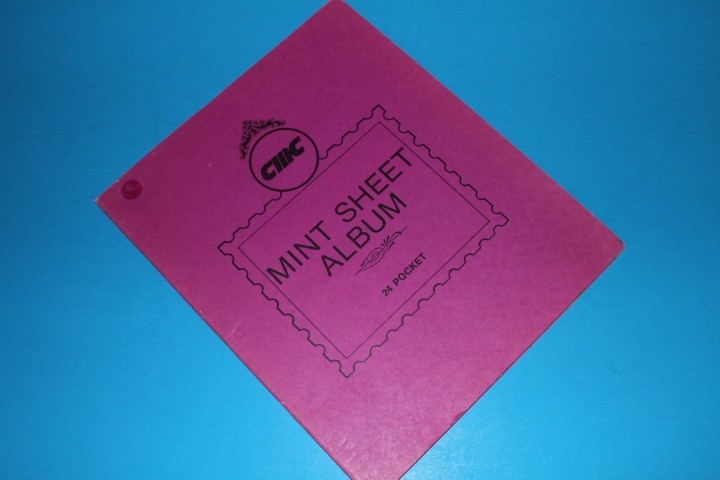 CMC Mint Sheet File Capacity 8 pgs 3 pocket 11.5" x 9.5" BlueLakeStamps NICE