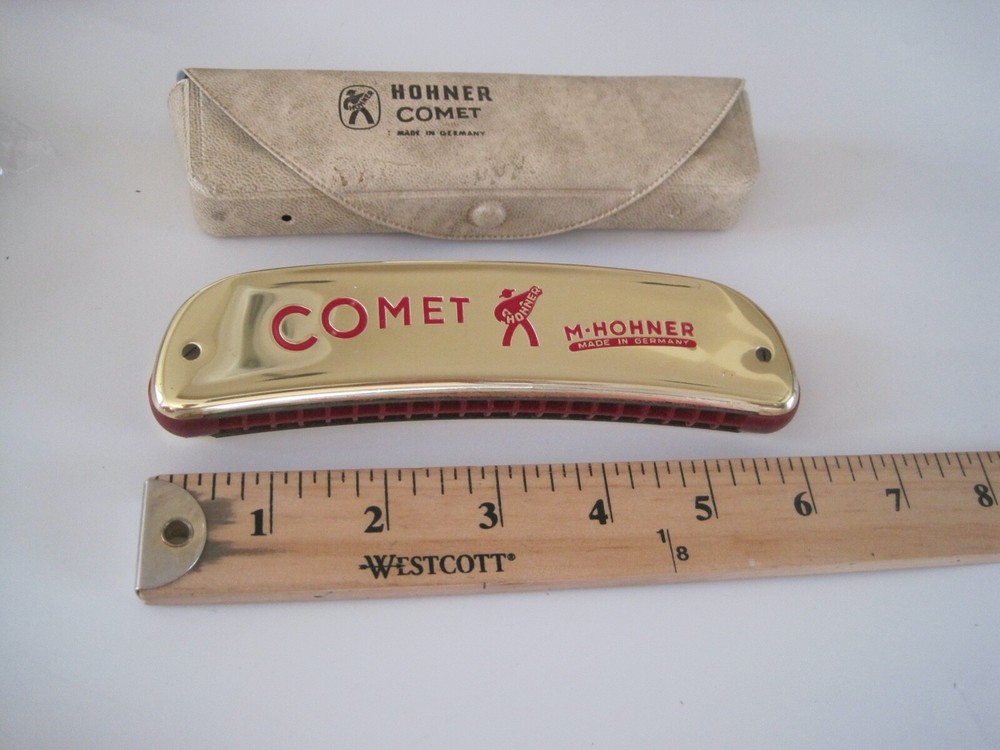 HOHNER COMET W/ CASE MINT Antique