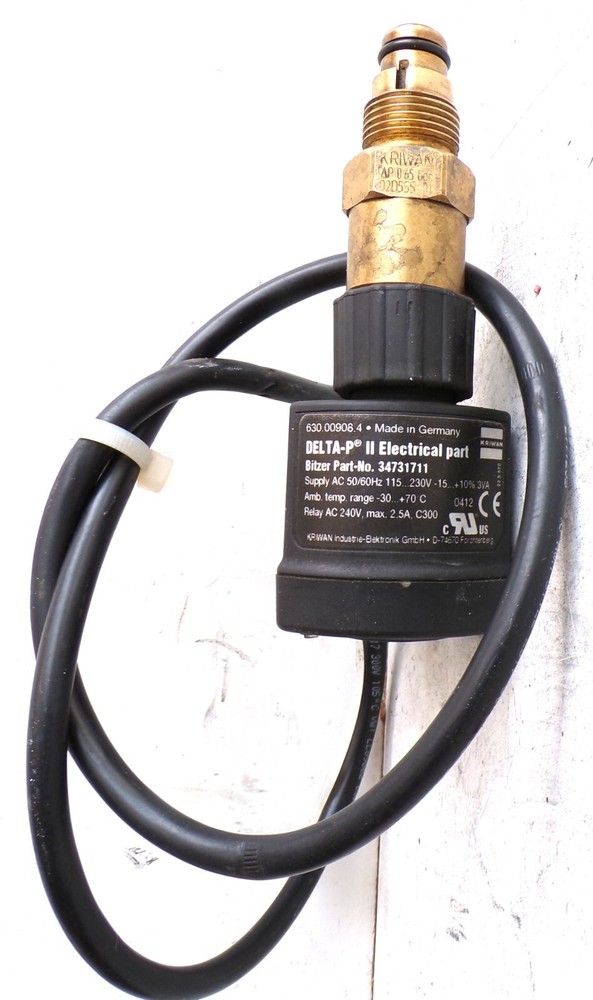 BITZER DELTA-P# 34731711 Compressor Oil Pressure Differential Switch /  CCC2