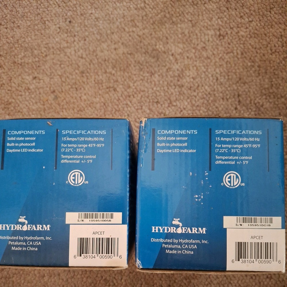 Hydrofarm Digital Thermostat Controller Autopilot