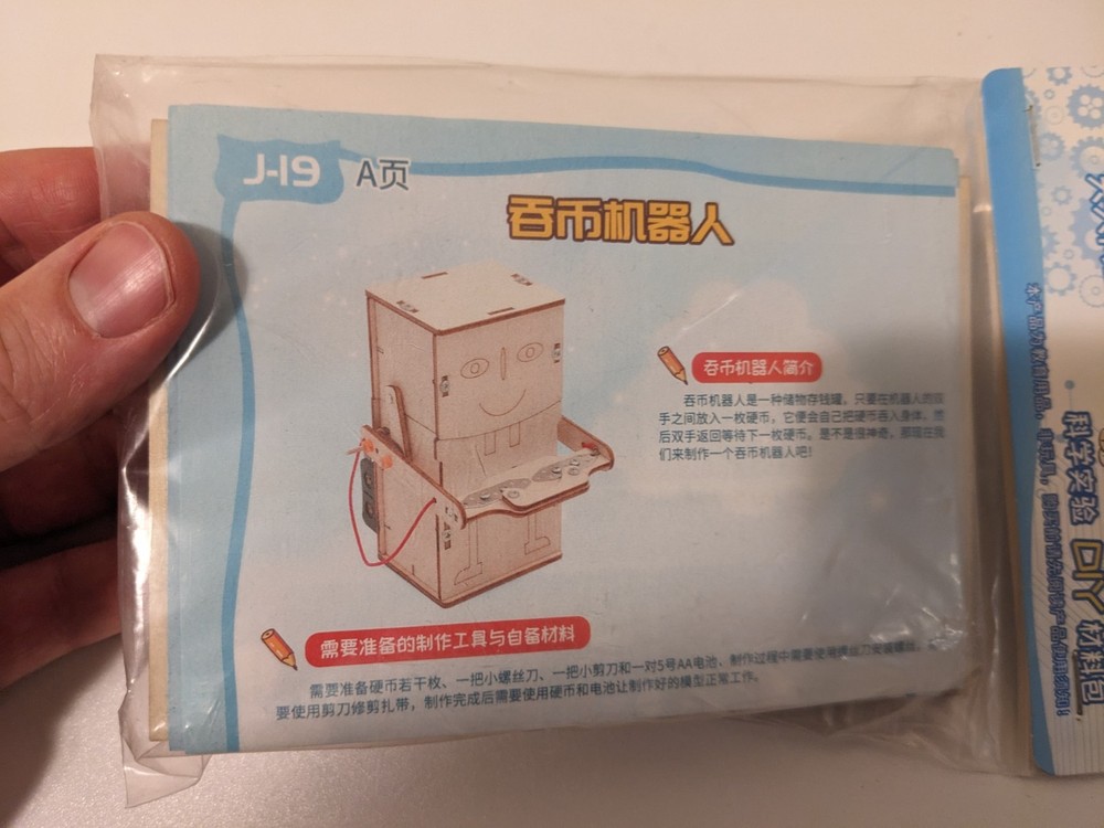 Coin eating robot Science kit