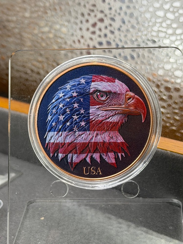 Freedom Eagle 1 oz Colorized Copper Round