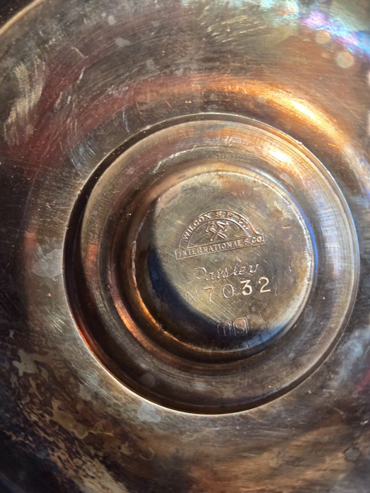 Wilcox Paisley Silver Pitcher