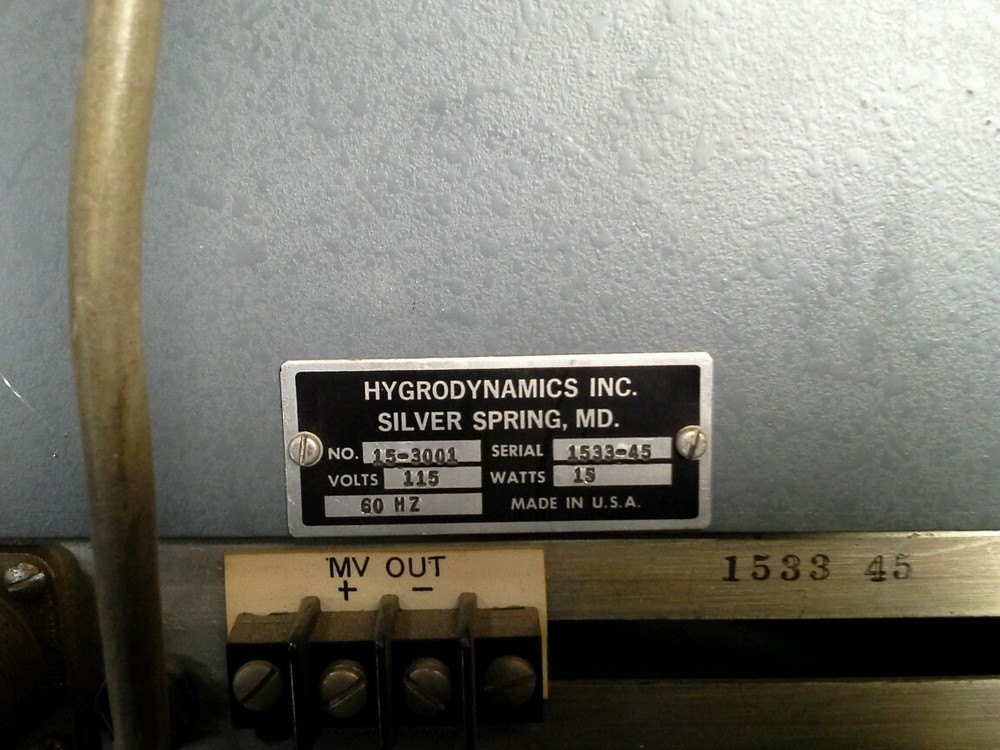 Hygrodynamics Model 15-3001 Hygrometer-Indicator