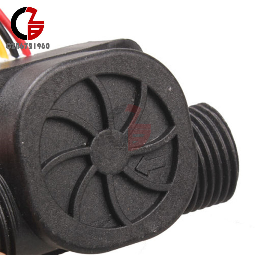 G1/2 Flowmeter 1-30L/min Water Flow Sensor Control Effect Switch for Arduino
