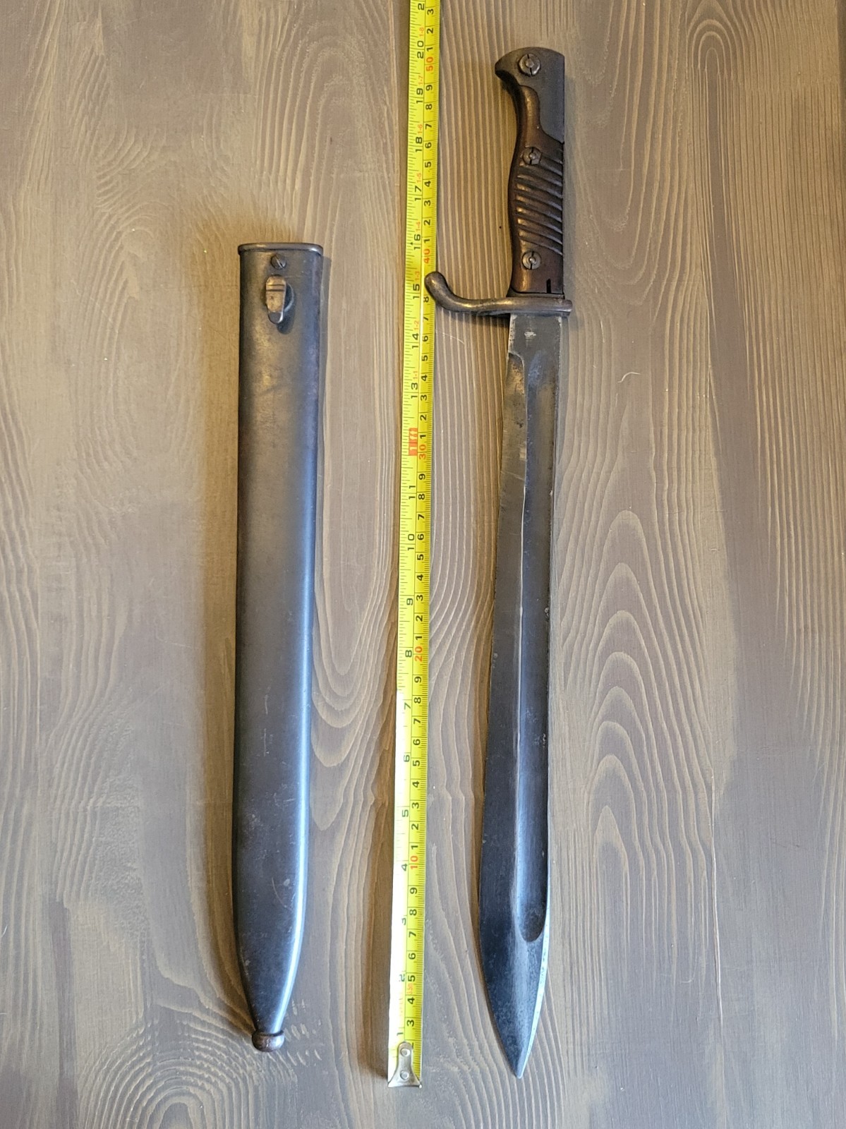 EXCELLENT! WWI German Mauser Butcher Blade Bayonet & Sheath