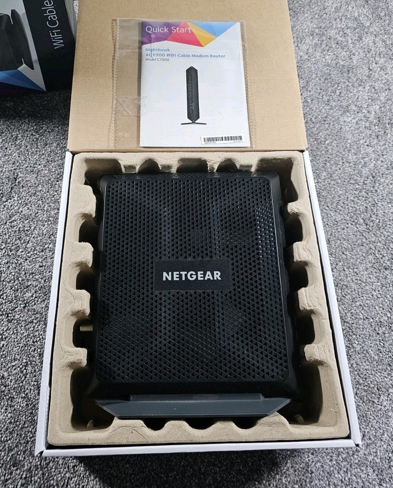 NETGEAR NIGHTHAWK AC1900 WiFi Cable Modem Router Model# C7000 - Tested & Working