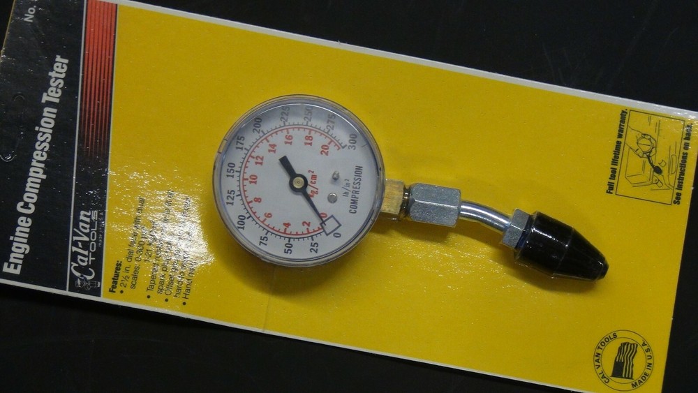 CALVAN CAL-VAN 55 ENGINE COMPRESSION TESTER 0-300PSI MADE IN USA