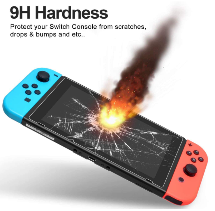(4 Pack) For Nintendo Switch Premium HD Tempered Glass Screen Protector