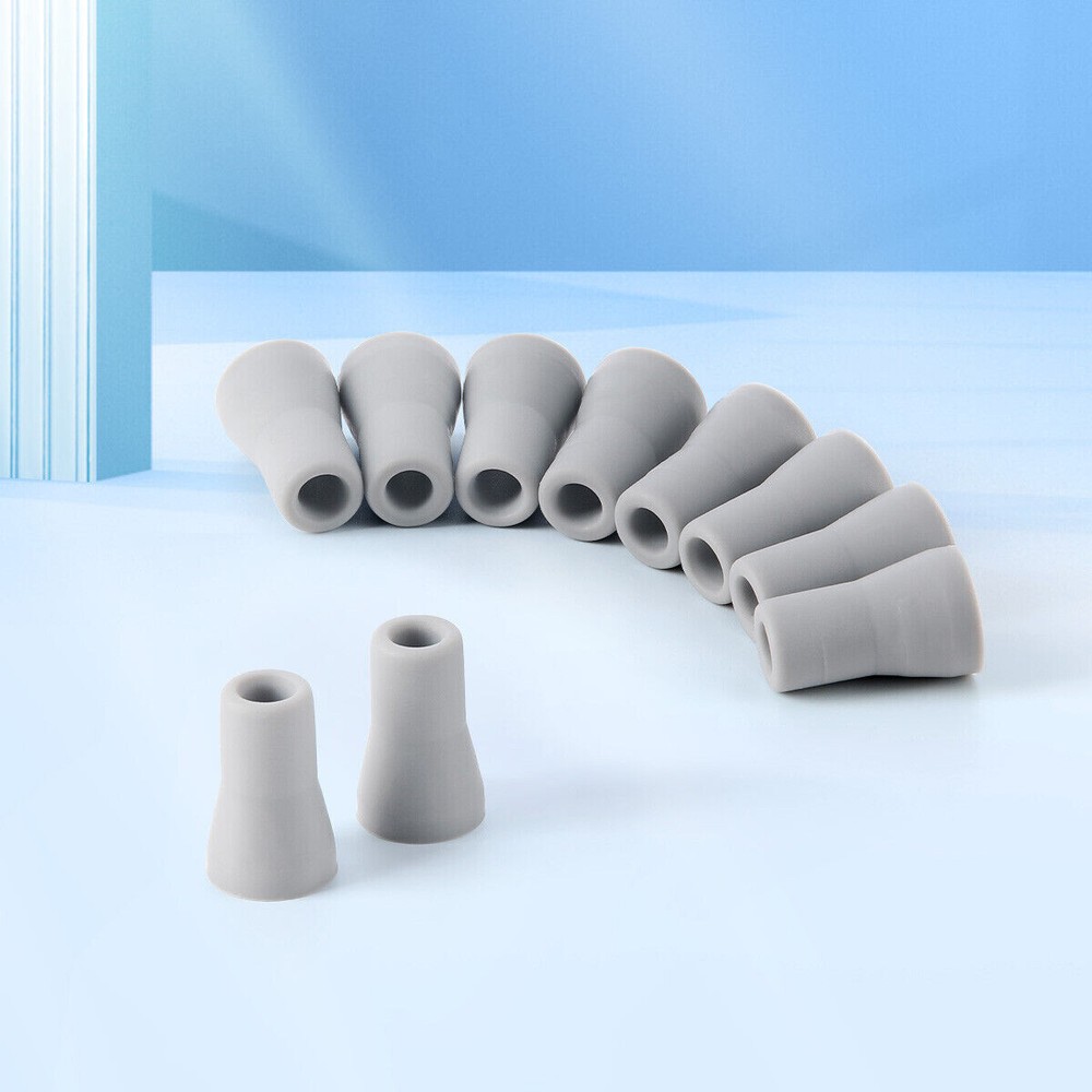 10 Pcs Dental Saliva Ejector Weak SE Suction Rubber Snap-on Adapter Replacement