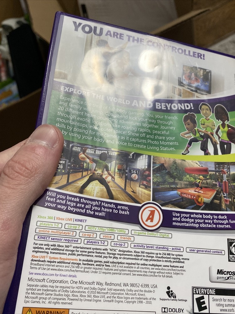 Microsoft Xbox 360 Kinect Sensor Bundle with Kinect Adventures.