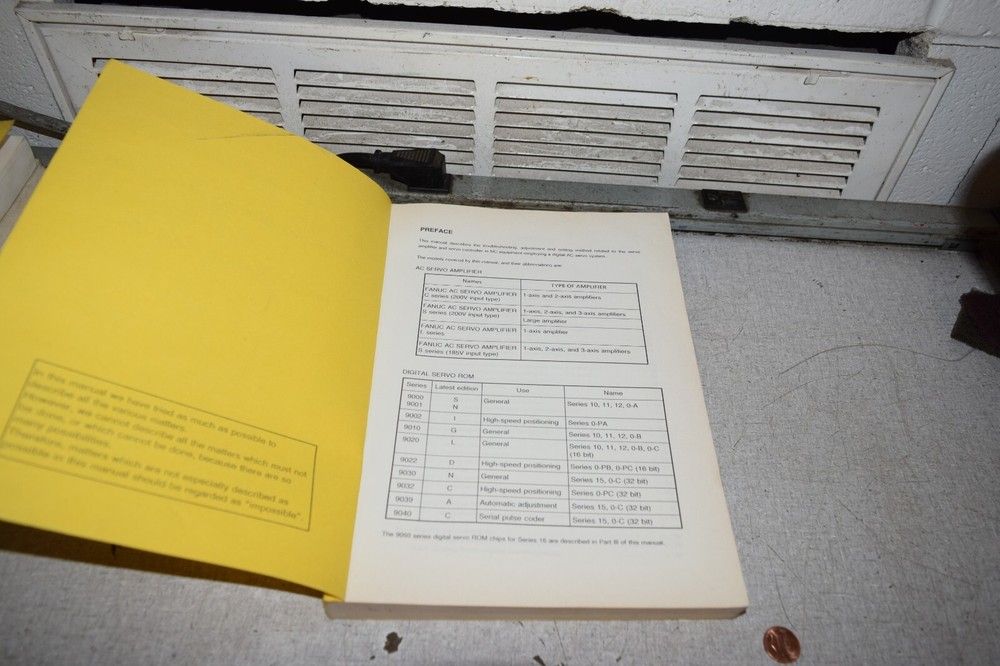 Fanuc AC Servo Amplifier Maintenance Manual B-65005E/07