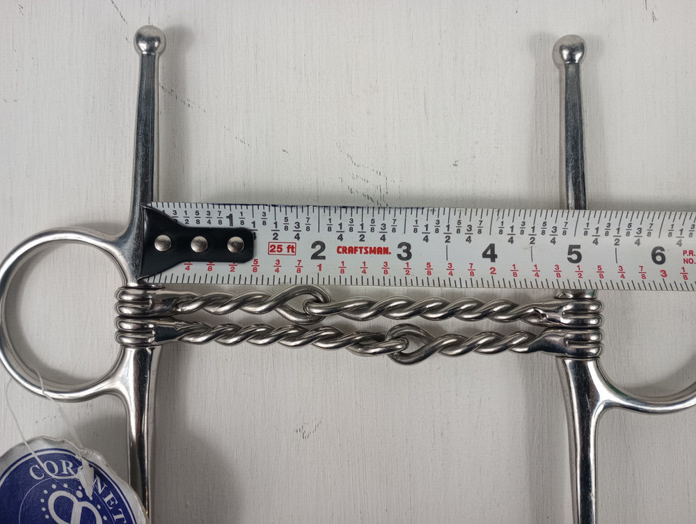 Coronet Double Wire Full Cheek Snaffle Bit New Unused w/ Tag