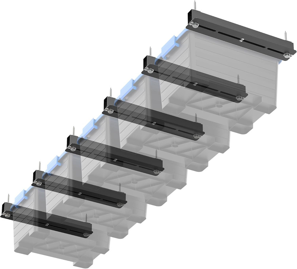 Ceiling Storage Rack, Heavy Duty Overhead Storage Rack for Garage, Adjustable Ce