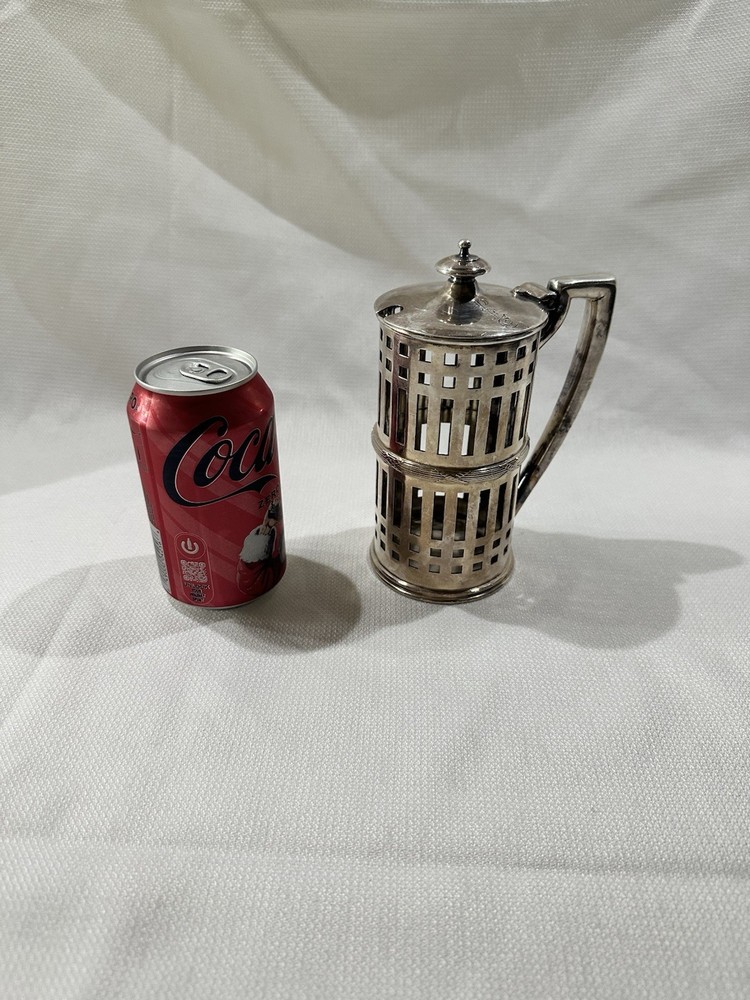 Smith Silver Co Mustard Pot Server, Silver Soldered Pitcher