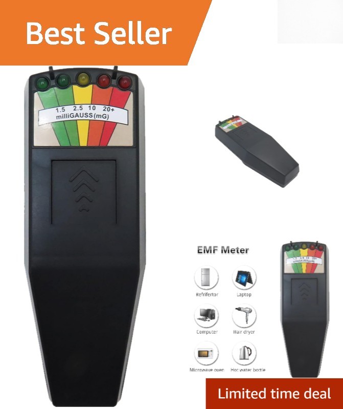 Handheld Magnetic Field Detector with 5 LED Display for Paranormal Use