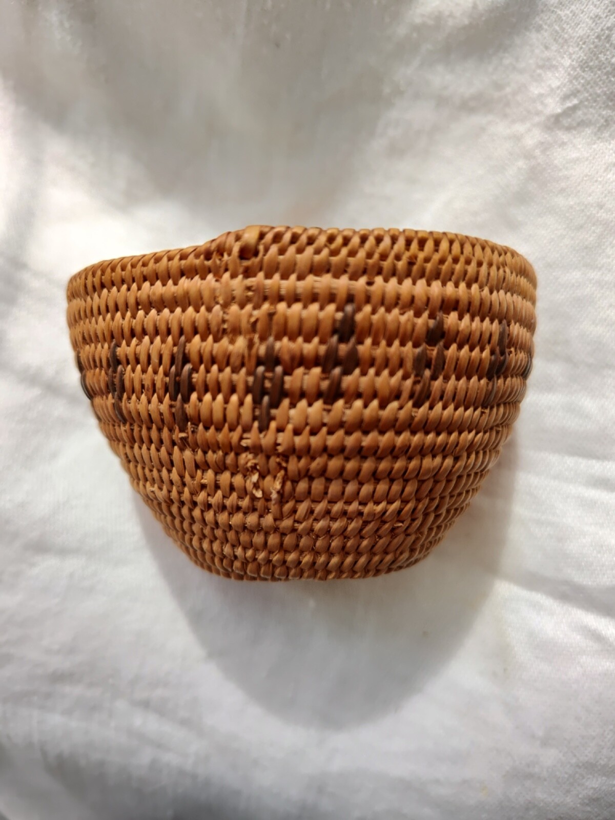 Unusual Havasupai Basket Cup with Tray/Saucer - cute, un-damaged basket set