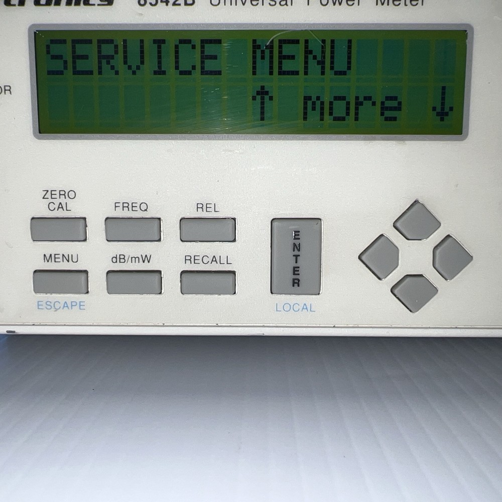 GIGATRONICS 8542B UNIVERSAL RF POWER METER - Version 3.27 Options 02/04