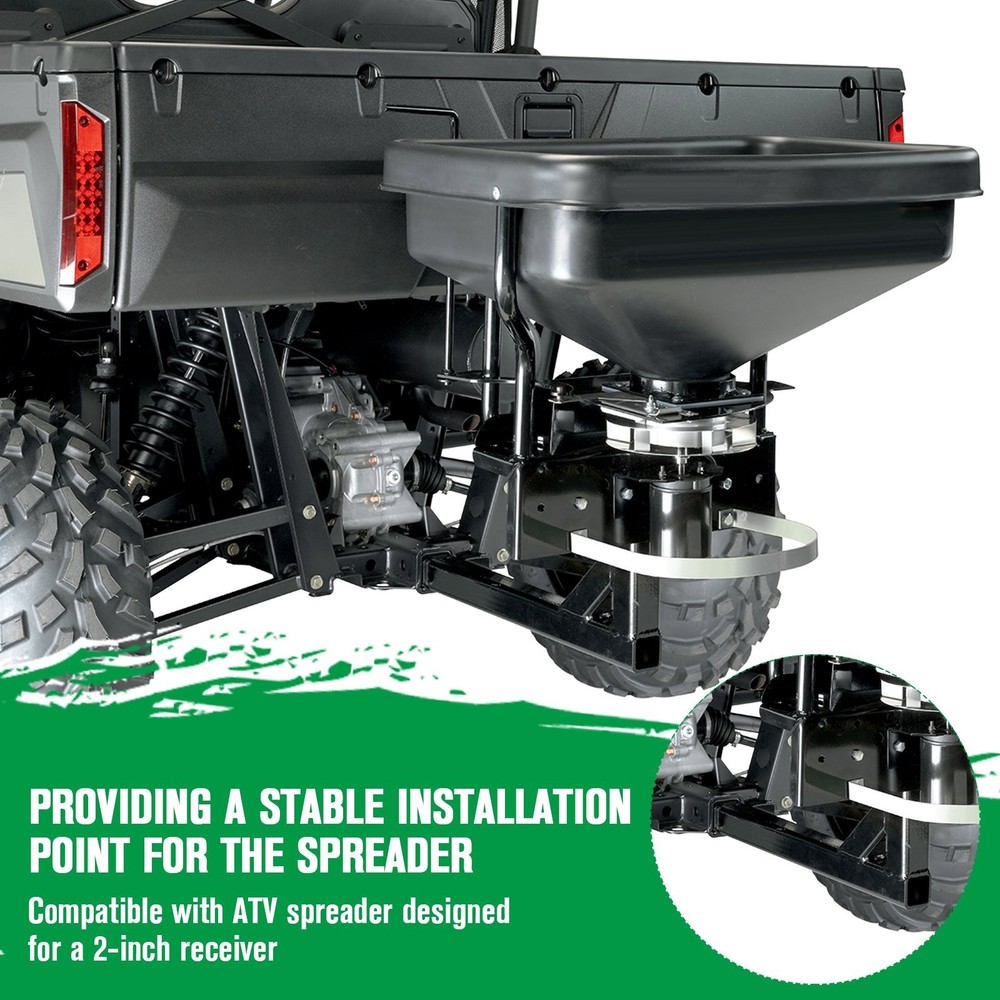 2" Receiver Mount Bracket 5301901For UTV ATV Dry Material Spreader Black