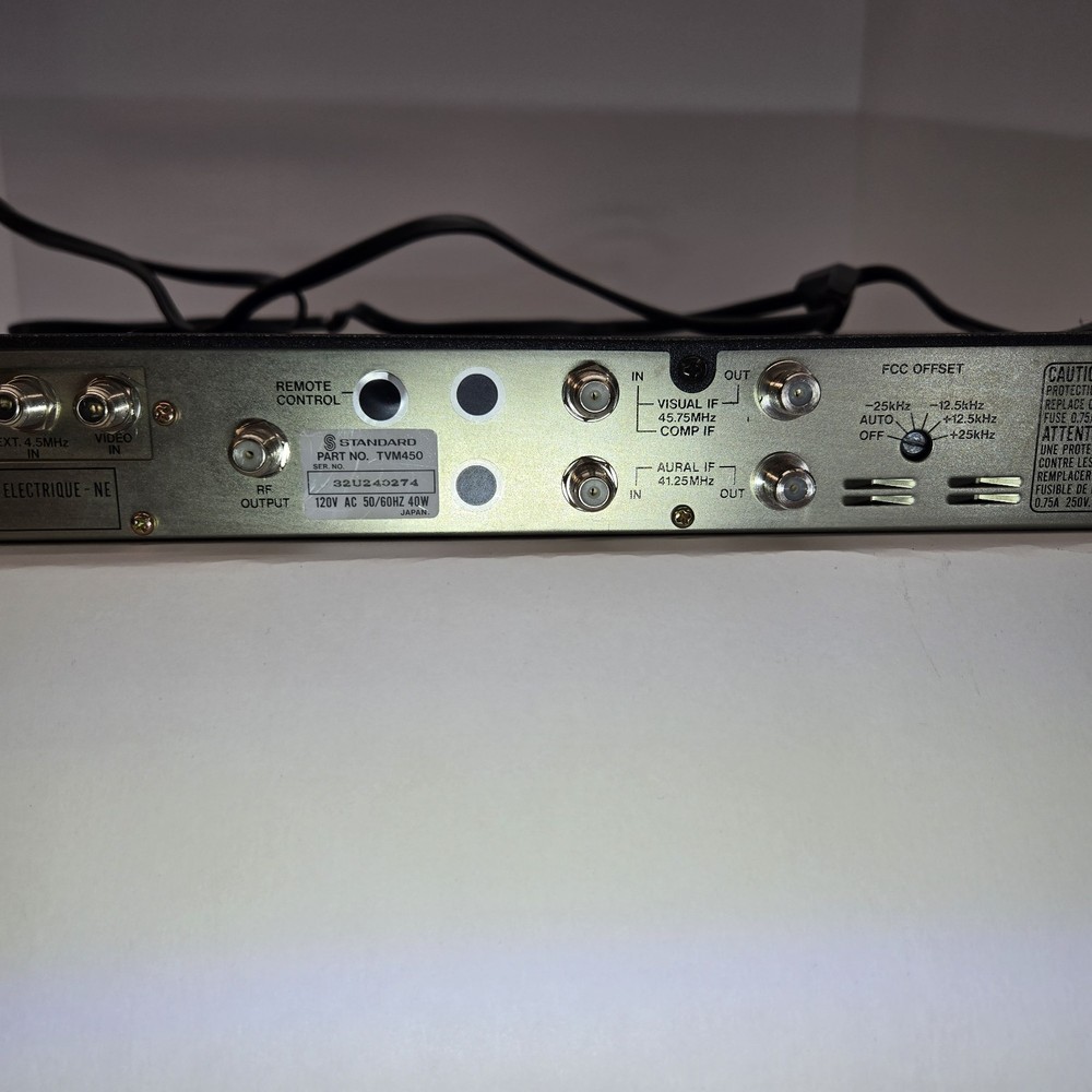 Standard TVM 450 CMA60 Monaural Audio Module Powers On Untested
