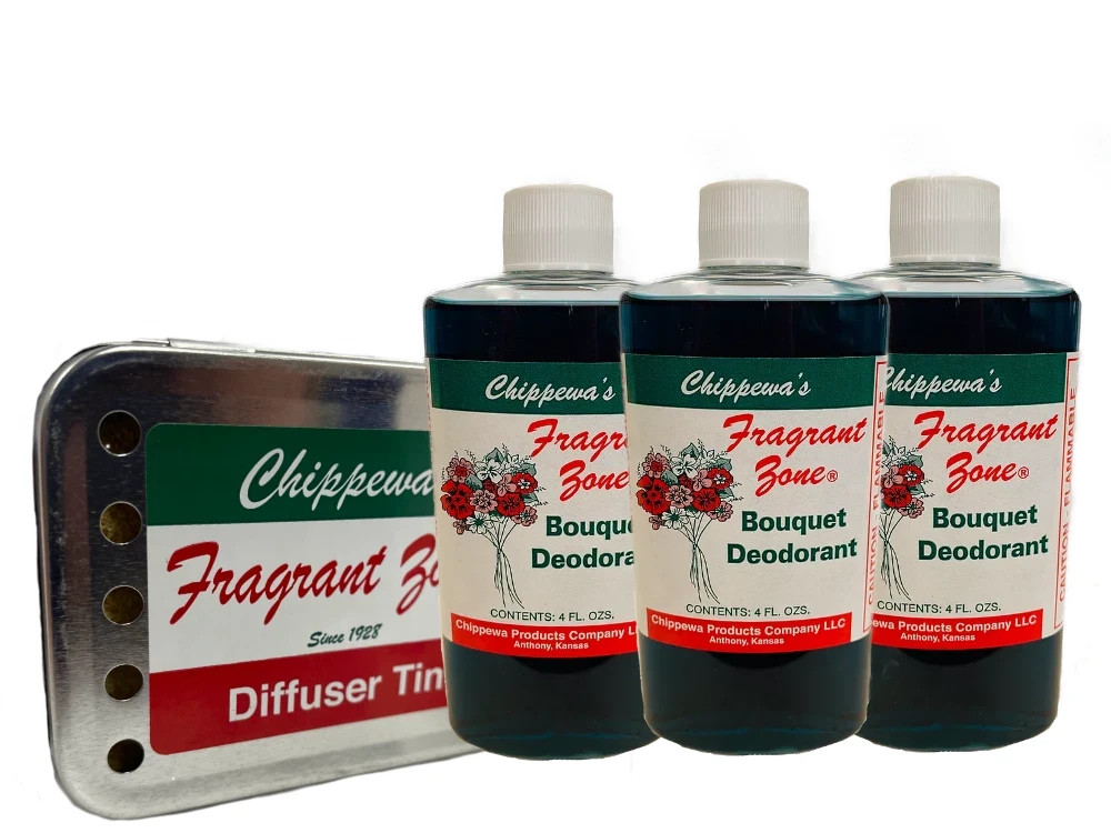 FRAGRANT ZONE Small Bouquet Bundle, Chippewa's Fragrant oil & Diffuser Tin
