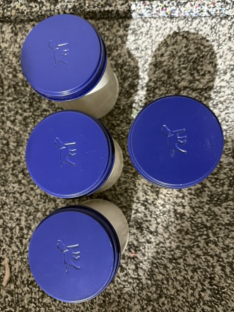 Metal Box Tins Rectangle Empty Storage 4 Pack Crafts Candle Making Container