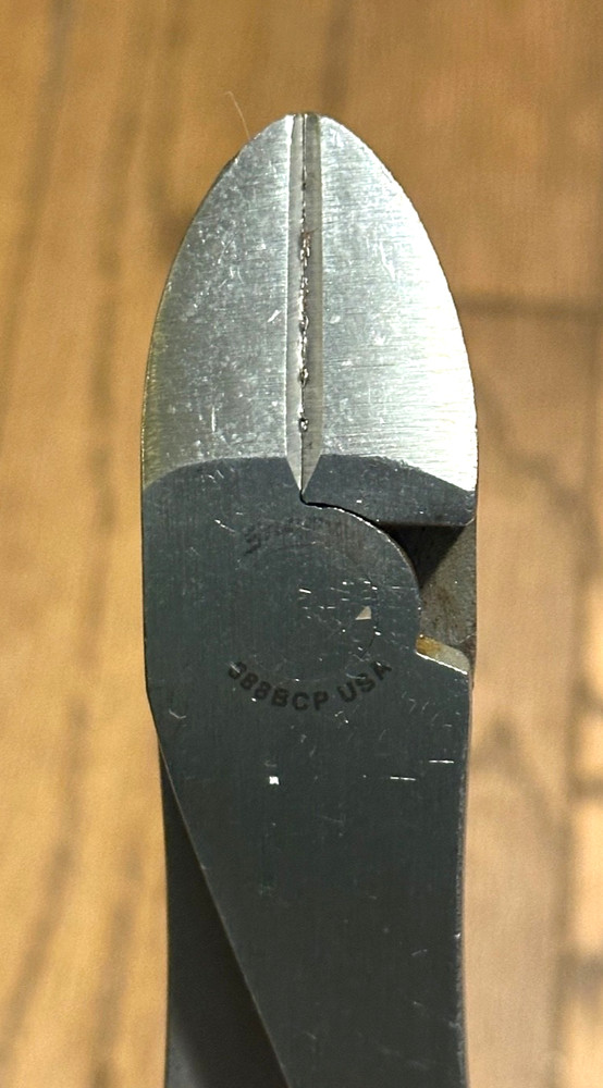 🇺🇸 Snap On Tools HIGH Leverage Diagonal Cutters Pliers 8" Long Wire Side Red